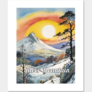 Silver Mountain ski idaho usa Posters and Art